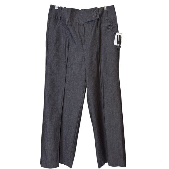 New Directions Womens Brown Dress Pants Size 12 Wide Leg Seam Career - Picture 1 of 6